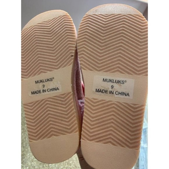 NWT MUKS LUKS Pink Bonnie Bunny Boot - Girls SIZE 9 - Picture 9 of 11